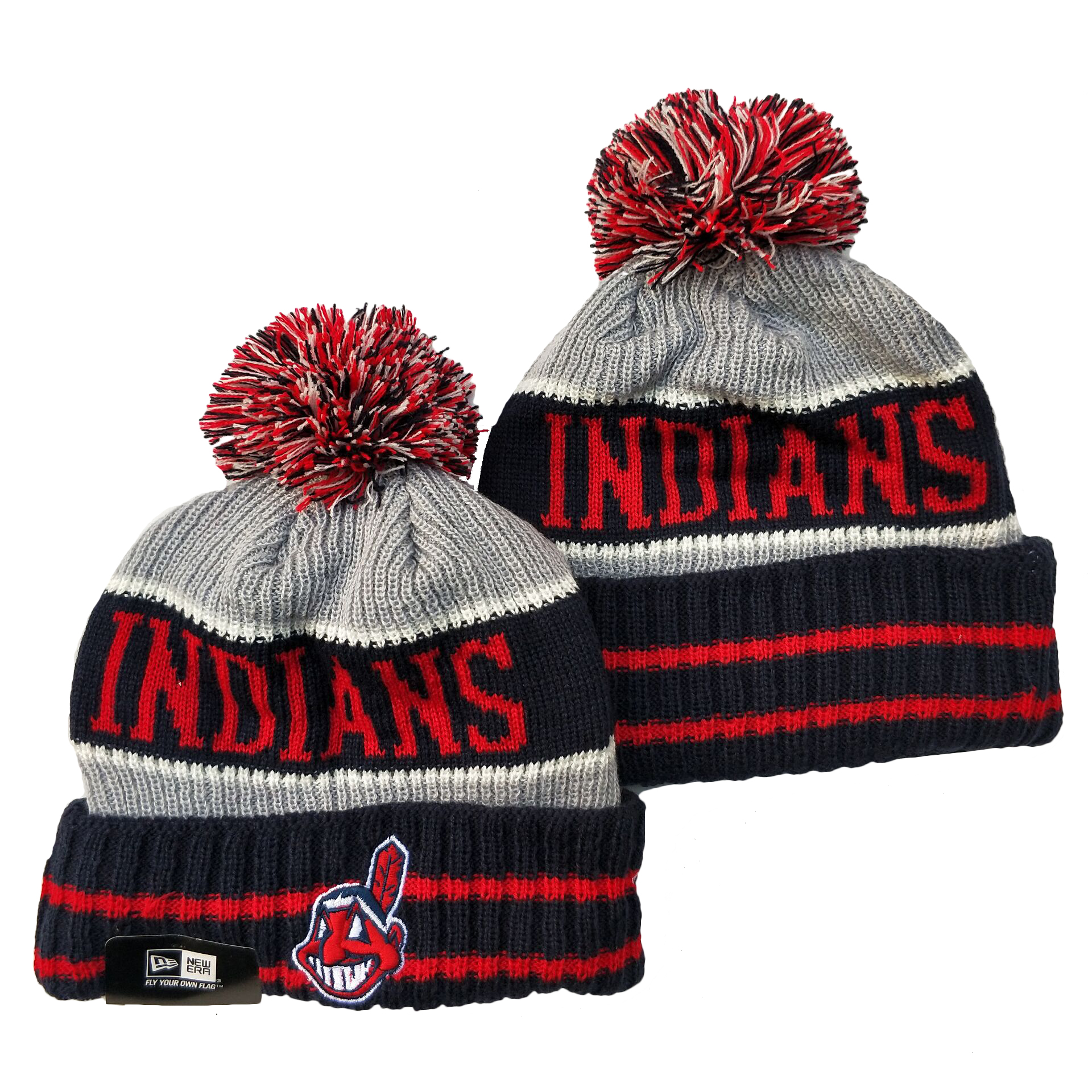 Cleveland Indians Knit Hats 001